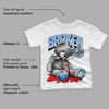 Powder Blue 9s DopeSkill Toddler Kids T-shirt Sick Bear Graphic