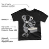 Black Cement 1s Low OG DopeSkill Toddler Kids T-shirt Sneakerhead BEAR Graphic