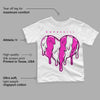 Dunk Low Active Fuchsia DopeSkill Toddler Kids T-shirt Slime Drip Heart Graphic