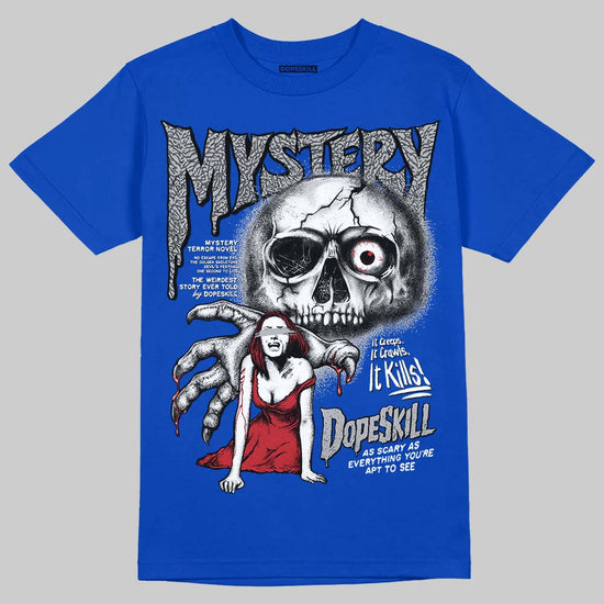 Jordan 3 "True Blue" DopeSkill T-Shirt Mystery Ghostly Grasp Graphic Streetwear - Royal