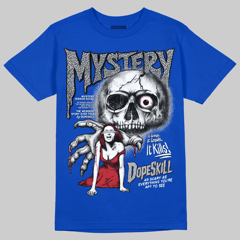 Jordan 3 "True Blue" DopeSkill T-Shirt Mystery Ghostly Grasp Graphic Streetwear - Royal