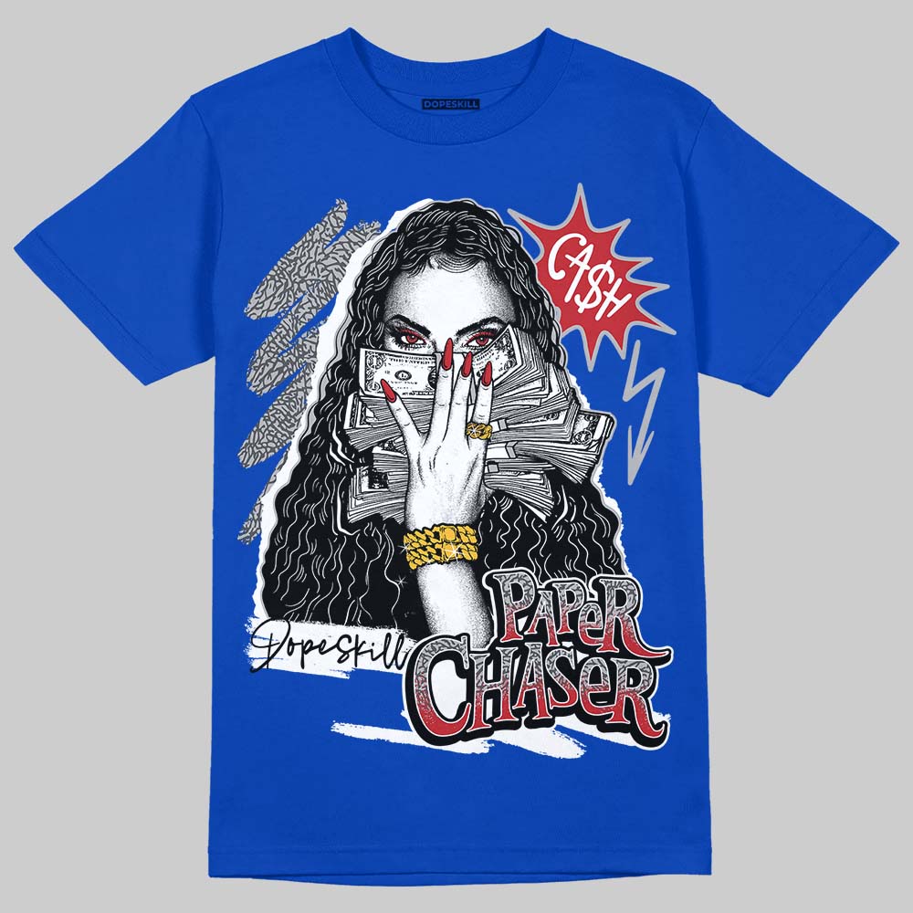 Jordan 3 "True Blue" DopeSkill T-Shirt NPC Graphic Streetwear - Royal