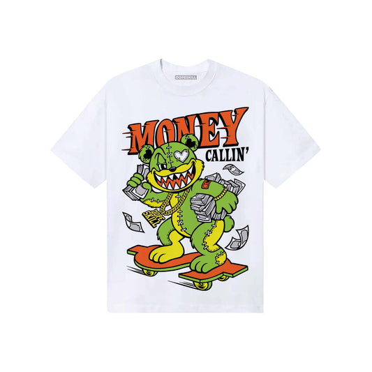 Neon Green Sneakers DopeSkill T-Shirt Money Callin' Graphic Streetwear - White