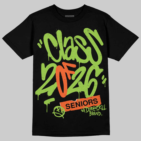 Neon Green Sneakers DopeSkill T-Shirt Class of 2026 Graphic Streetwear - Black