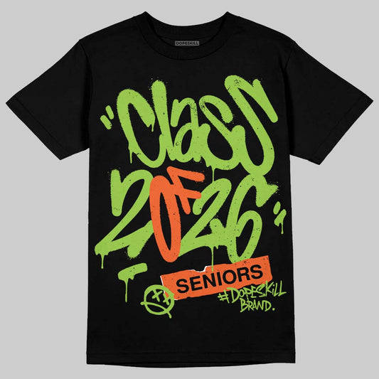 Neon Green Sneakers DopeSkill T-Shirt Class of 2026 Graphic Streetwear - Black