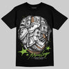 Neon Green Sneakers DopeSkill T-Shirt Money Longer Graphic Streetwear - Black