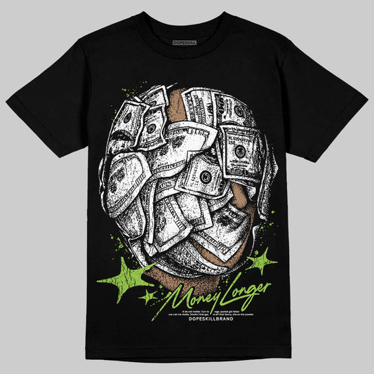 Neon Green Sneakers DopeSkill T-Shirt Money Longer Graphic Streetwear - Black