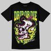Neon Green Sneakers DopeSkill T-Shirt Drip or Die Graphic Streetwear - Black