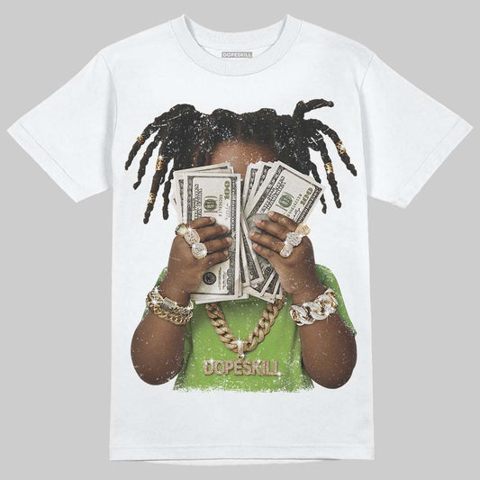 Neon Green Sneakers DopeSkill T-Shirt Rich Youth Graphic Streetwear - White