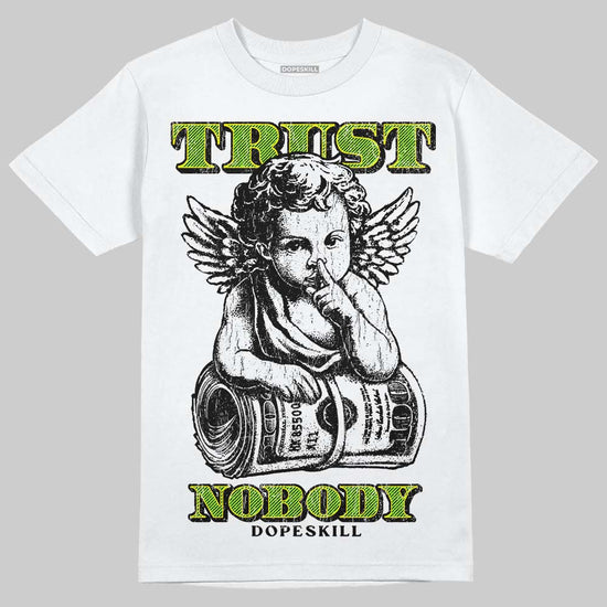 Neon Green Sneakers DopeSkill T-Shirt Trust Nobody Graphic Streetwear - White