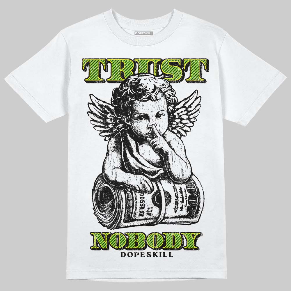 Neon Green Sneakers DopeSkill T-Shirt Trust Nobody Graphic Streetwear - White