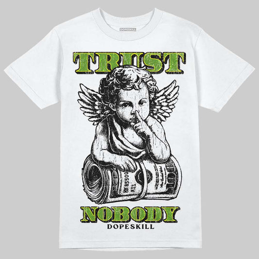 Neon Green Sneakers DopeSkill T-Shirt Trust Nobody Graphic Streetwear - White