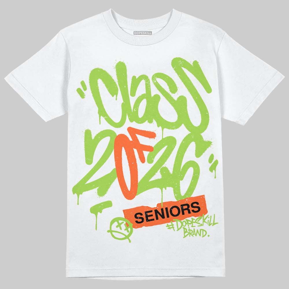 Neon Green Sneakers DopeSkill T-Shirt Class of 2026 Graphic Streetwear - White