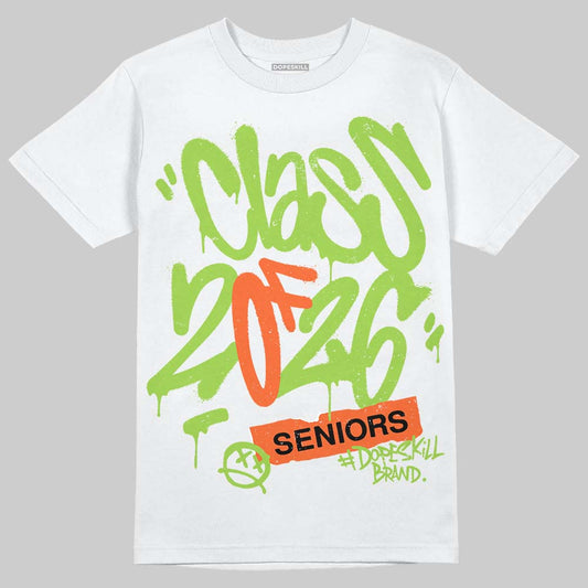 Neon Green Sneakers DopeSkill T-Shirt Class of 2026 Graphic Streetwear - White