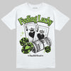 Neon Green Sneakers DopeSkill T-Shirt Feeling Lucky Graphic Streetwear - White