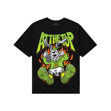 Neon Green Sneakers DopeSkill T-Shirt At The Top Graphic Streetwear - black