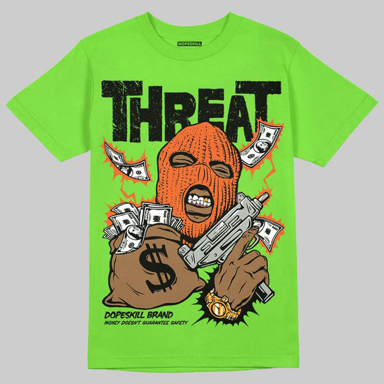 Neon Green Sneakers DopeSkill T-Shirt Under Threat Graphic Streetwear - Lime