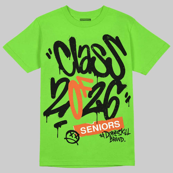 Neon Green Sneakers DopeSkill T-Shirt Class of 2026 Graphic Streetwear - Lime