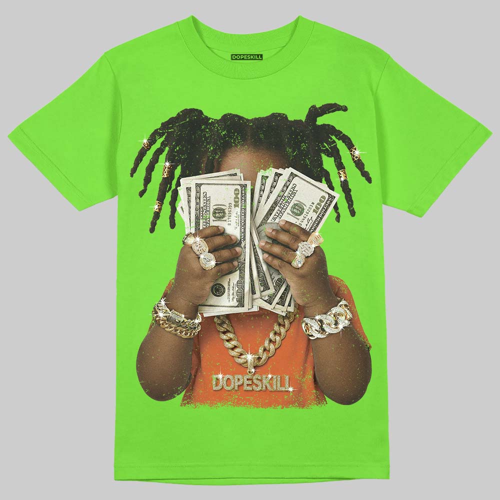 Neon Green Sneakers DopeSkill T-Shirt Rich Youth Graphic Streetwear - Lime