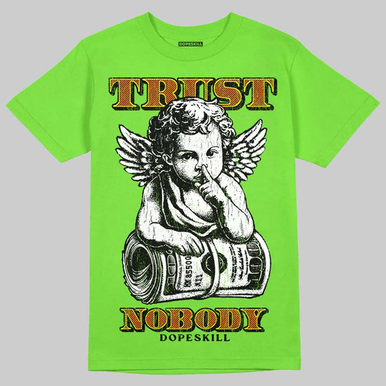 Neon Green Sneakers DopeSkill T-Shirt Trust Nobody Graphic Streetwear - Lime