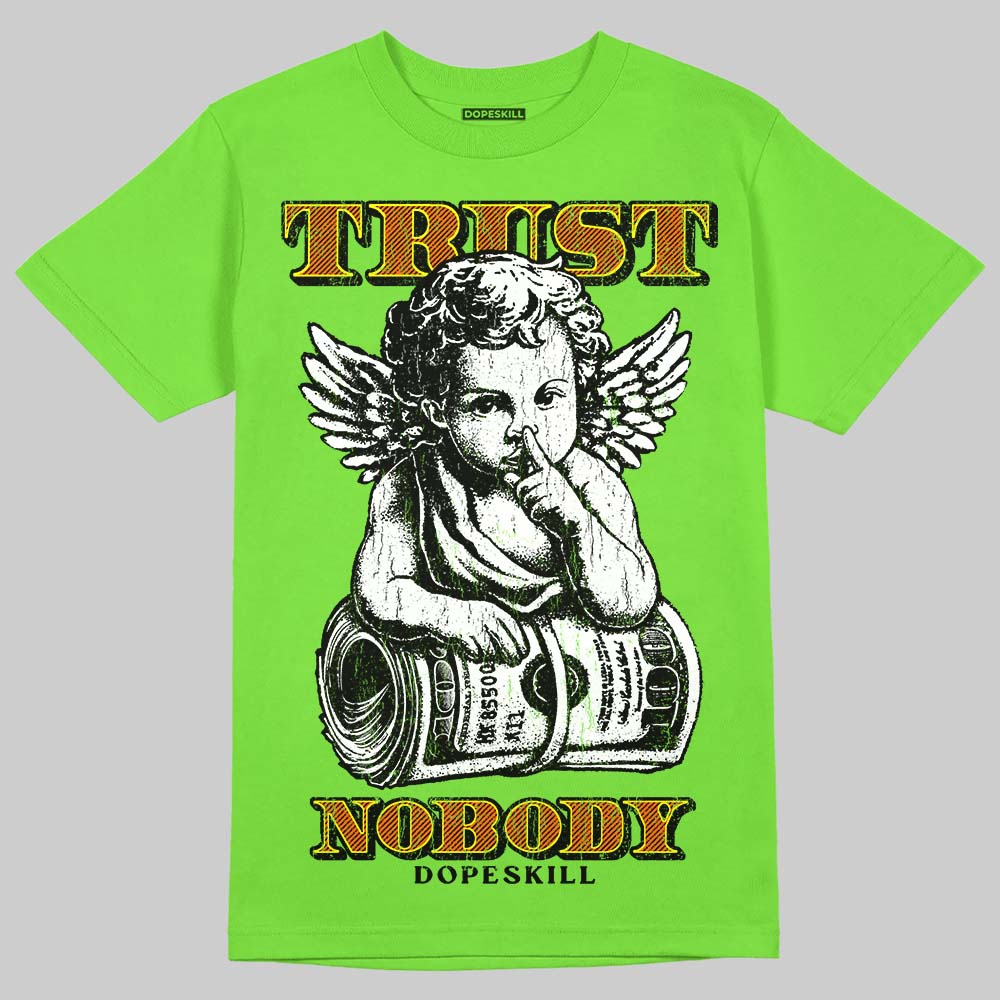 Neon Green Sneakers DopeSkill T-Shirt Trust Nobody Graphic Streetwear - Lime