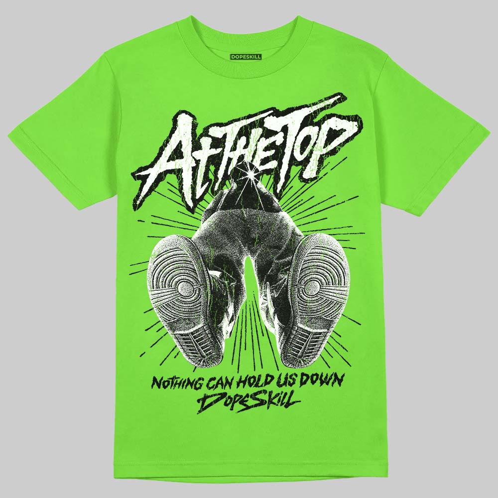 Neon Green Sneakers DopeSkill T-Shirt Nothing Can Hold US Down Graphic Streetwear - Lime