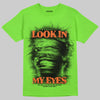 Neon Green Sneakers DopeSkill T-Shirt Look In My Eyes Graphic Streetwear - Lime