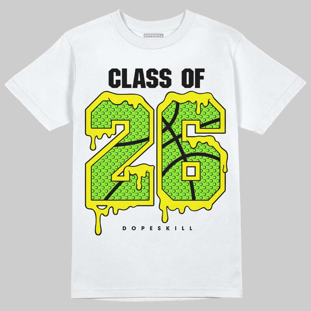 Neon Green Sneakers DopeSkill T-Shirt 26 Drip Graphic Streetwear - White
