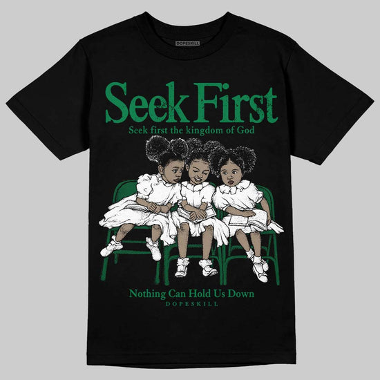 Green Sneakers DopeSkill T-Shirt New Seek First Graphic Streetwear - Black