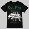 Green Sneakers DopeSkill T-Shirt New Seek First Graphic Streetwear - Black