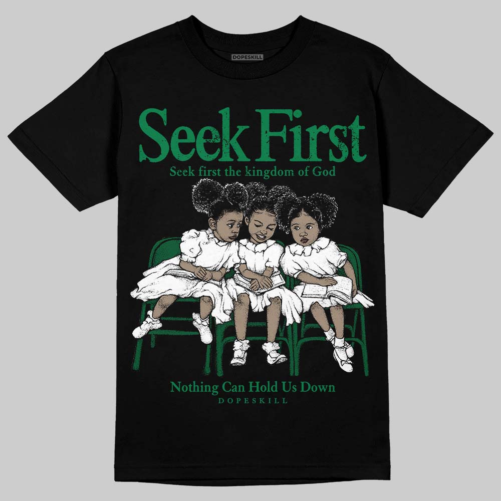 Green Sneakers DopeSkill T-Shirt New Seek First Graphic Streetwear - Black