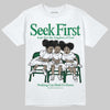 Green Sneakers DopeSkill T-Shirt New Seek First Graphic Streetwear - White