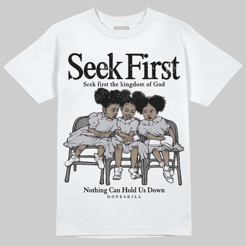 Grey Sneakers DopeSkill T-Shirt New Seek First Graphic Streetwear - White