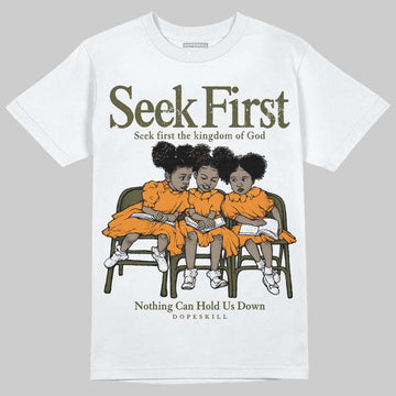 Olive Sneakers DopeSkill T-Shirt New Seek First Graphic Streetwear - White