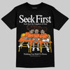 Orange, Black and White Sneakers DopeSkill T-Shirt New Seek First Graphic Streetwear - Black