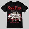 Red Sneakers DopeSkill T-Shirt New Seek First Graphic Streetwear - Black