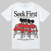 Red Sneakers DopeSkill T-Shirt New Seek First Graphic Streetwear - White
