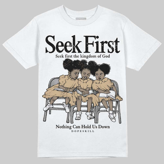 TAN Sneakers DopeSkill T-Shirt New Seek First Graphic Streetwear - WHite