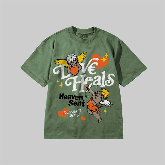 New Love Heals DopeSkill Premium T-shirt Streetwear - Moss