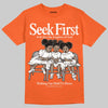 Orange, Black and White Sneakers DopeSkill T-Shirt New Seek First Graphic Streetwear - Orange