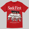 Red Sneakers DopeSkill T-Shirt New Seek First Graphic Streetwear - Red