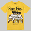 Yellow Sneakers DopeSkill T-Shirt New Seek First Graphic Streetwear - Gold