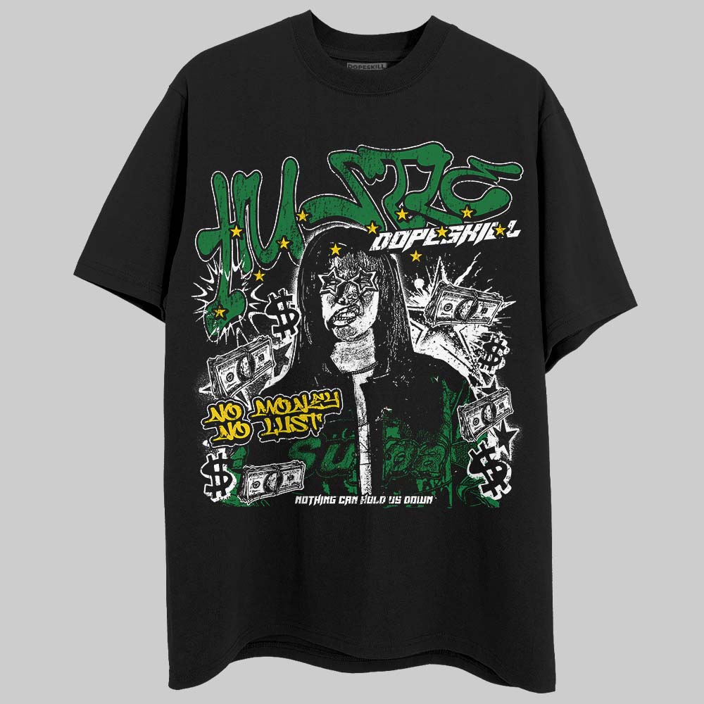 Green Sneakers DopeSkill T-Shirt No Money No Lust Graphic Streetwear - Black