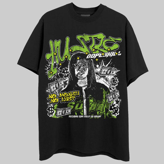 Neon Green Sneakers DopeSkill T-Shirt No Money No Lust Graphic Streetwear - Black