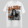 Orange, Black & White Sneakers DopeSkill T-Shirt No Money No Lust Graphic Streetwear - White