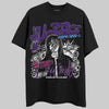 PURPLE Sneakers DopeSkill T-Shirt No Money No Lust Graphic Streetwear - Black