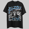 University Blue Sneakers DopeSkill T-Shirt No Money No Lust Graphic Streetwear - Black