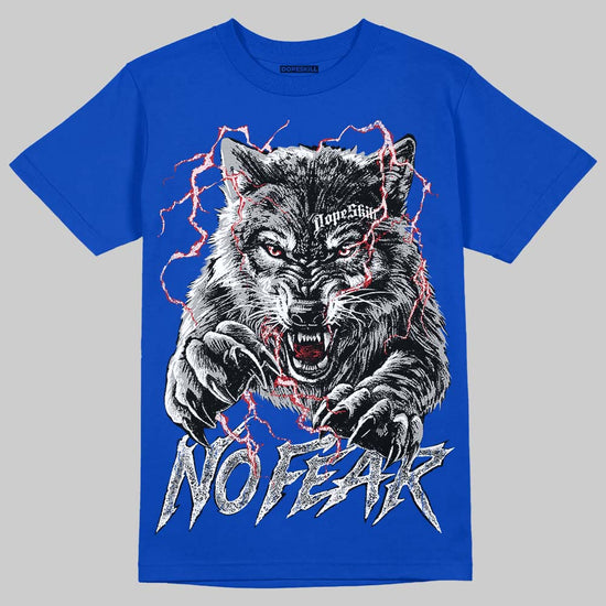 Jordan 3 "True Blue" DopeSkill T-Shirt No Fear Graphic Streetwear - Royal