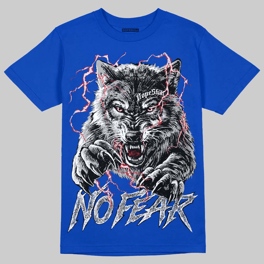 Jordan 3 "True Blue" DopeSkill T-Shirt No Fear Graphic Streetwear - Royal