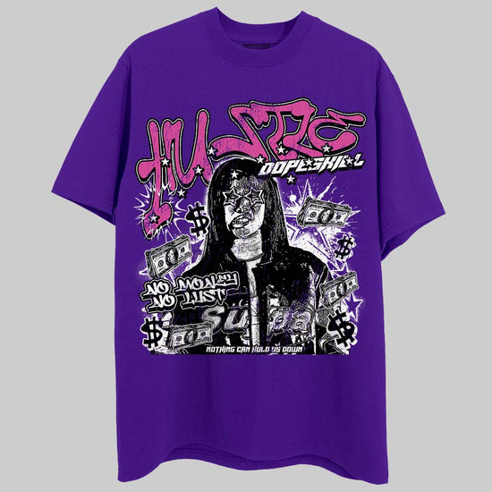 PURPLE Sneakers DopeSkill T-Shirt No Money No Lust Graphic Streetwear - Purple